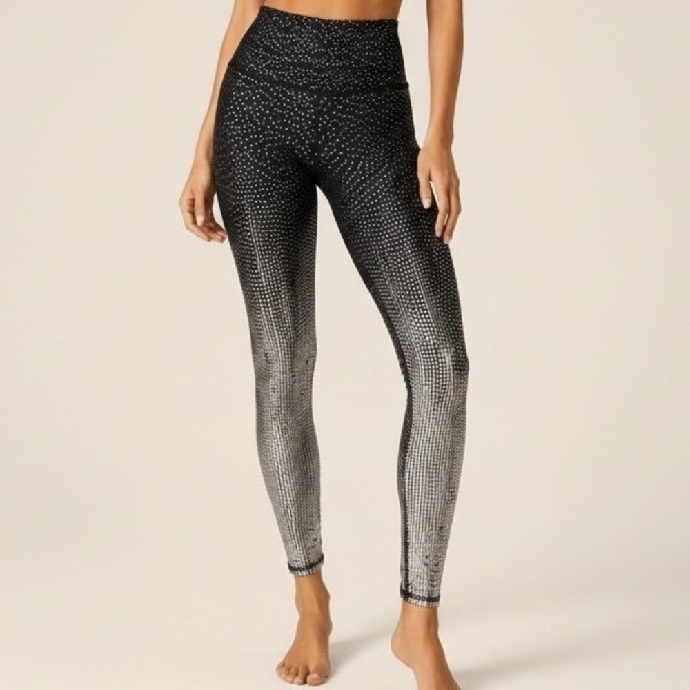 Beyond Yoga Space Dye Ombre High Rise Ankle Leggings Women XS Black NWOT - Picture 2 of 8